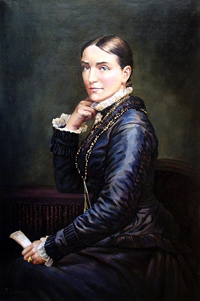 Портрет жінки по старій фотографії.