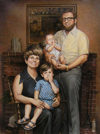 Семейный портрет. Масло.